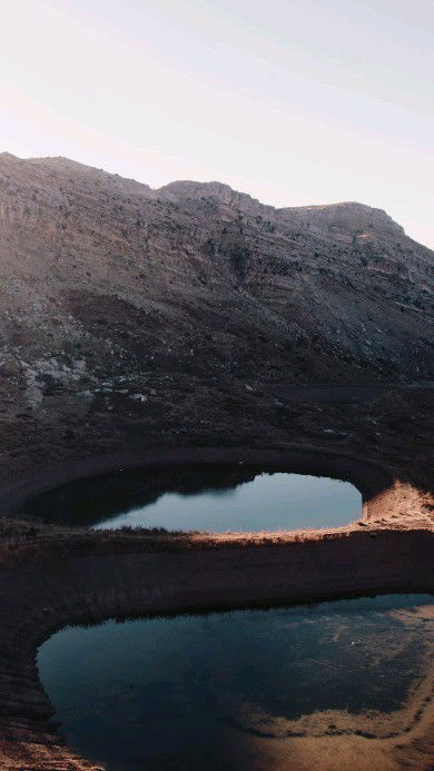 Frozen Secret Lake in Akoura