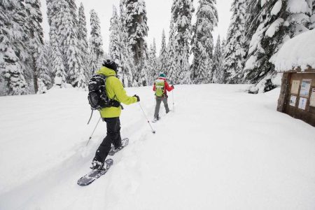 Snowshoeing in Akoura