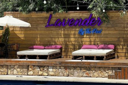 Lavender by the Pool