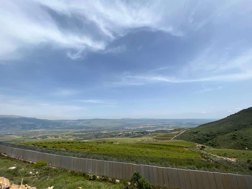 Odaisseh Sign - Lebanese Palestinian Borders