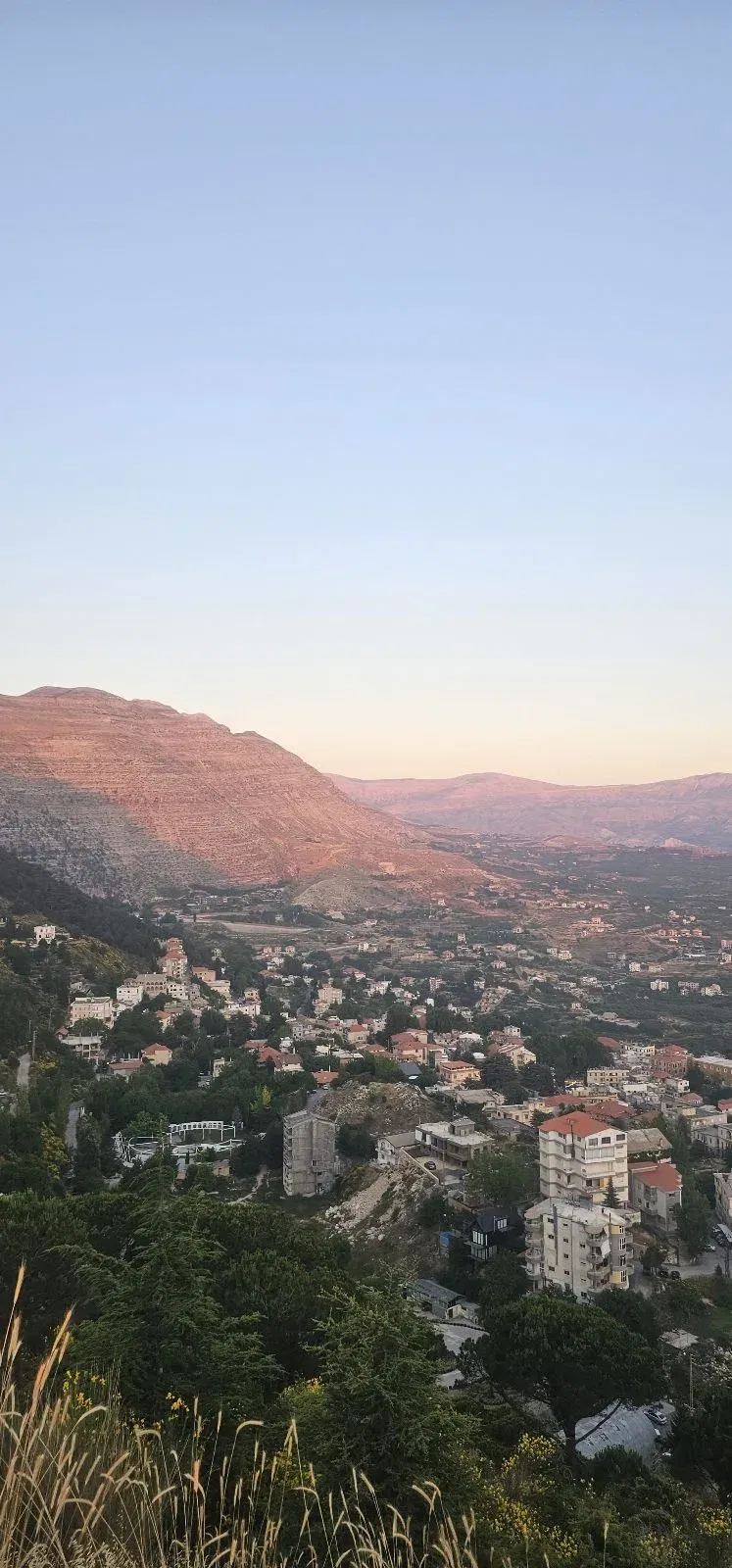 Scenic View and Sunset From Road Ehden