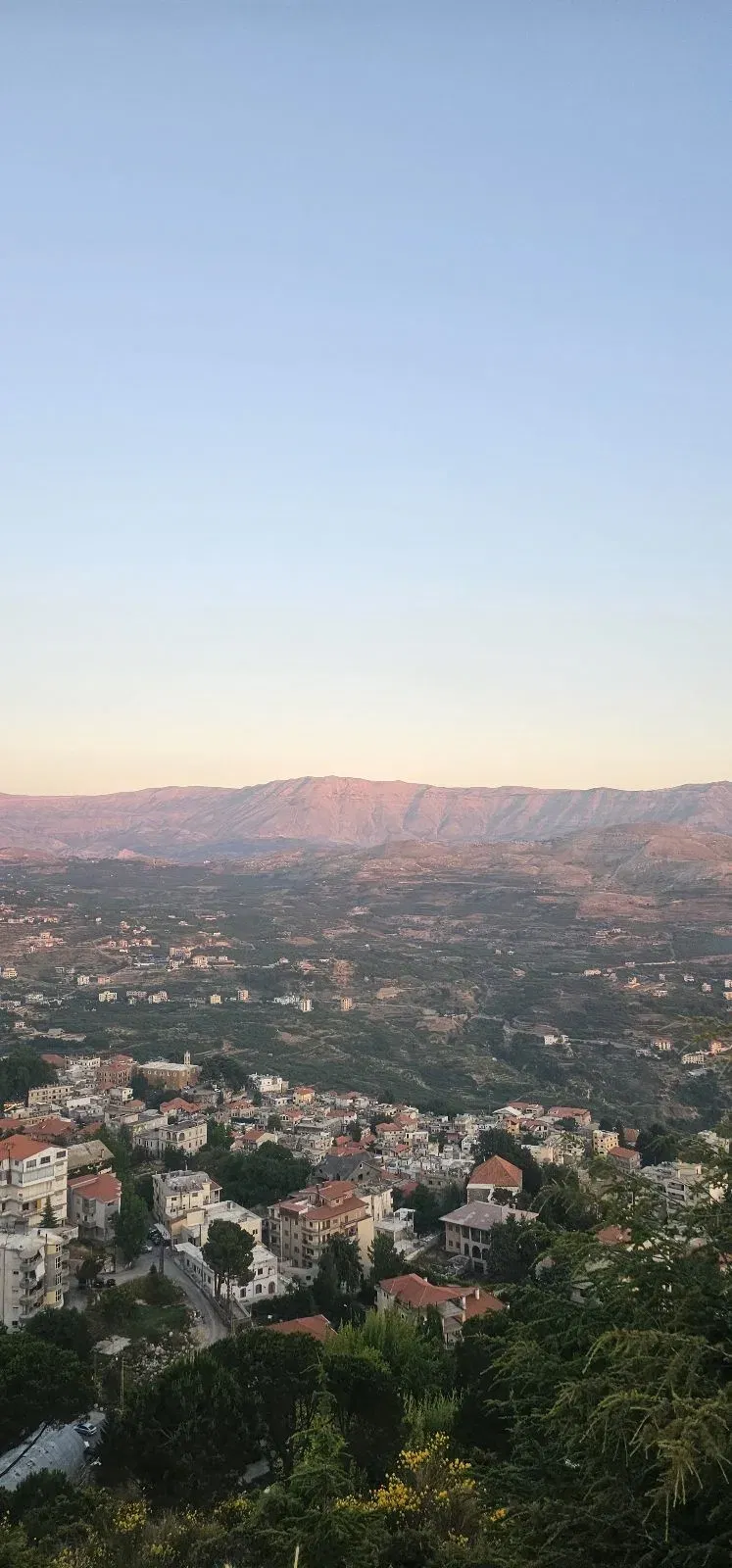 Scenic View and Sunset From Road Ehden