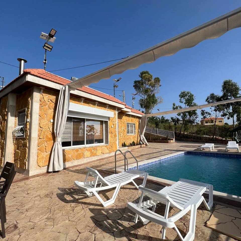 Chalet with Private Pool – Ain Qana, South Lebanon